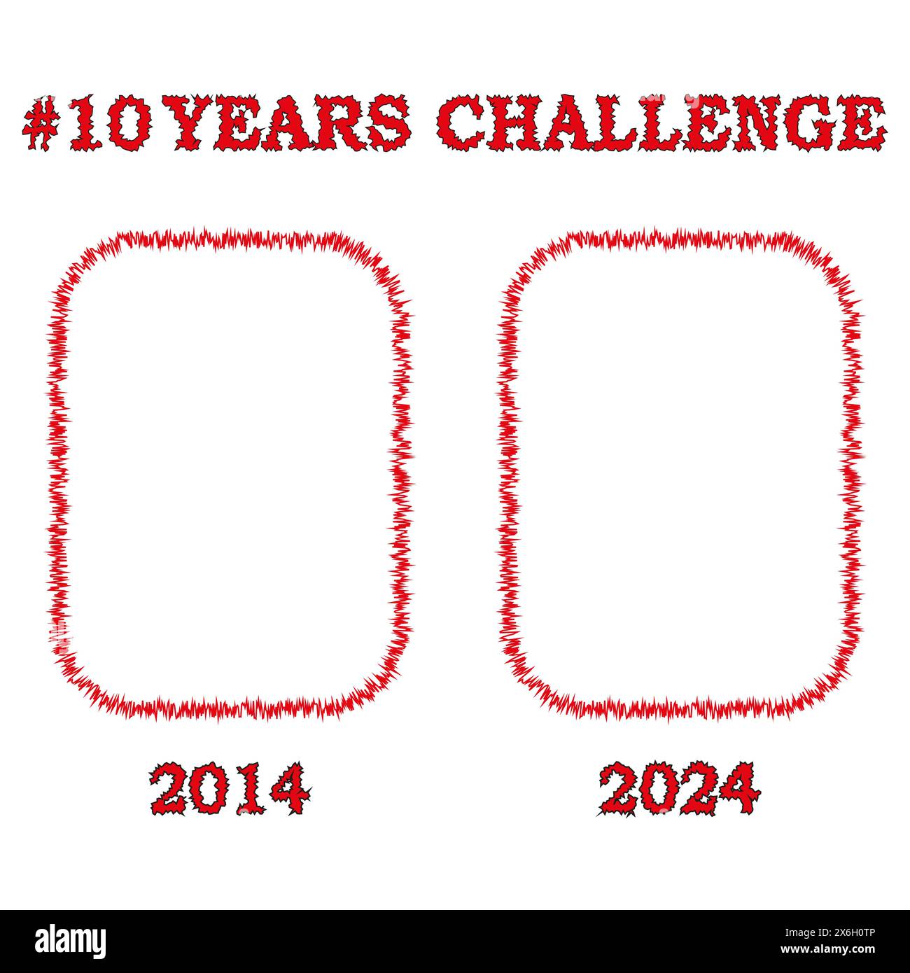 10 Years Challenge Frames Time Comparison Concept Evolution Vector 10-years-challenge-frames-time-comparison-concept-evolution-vector