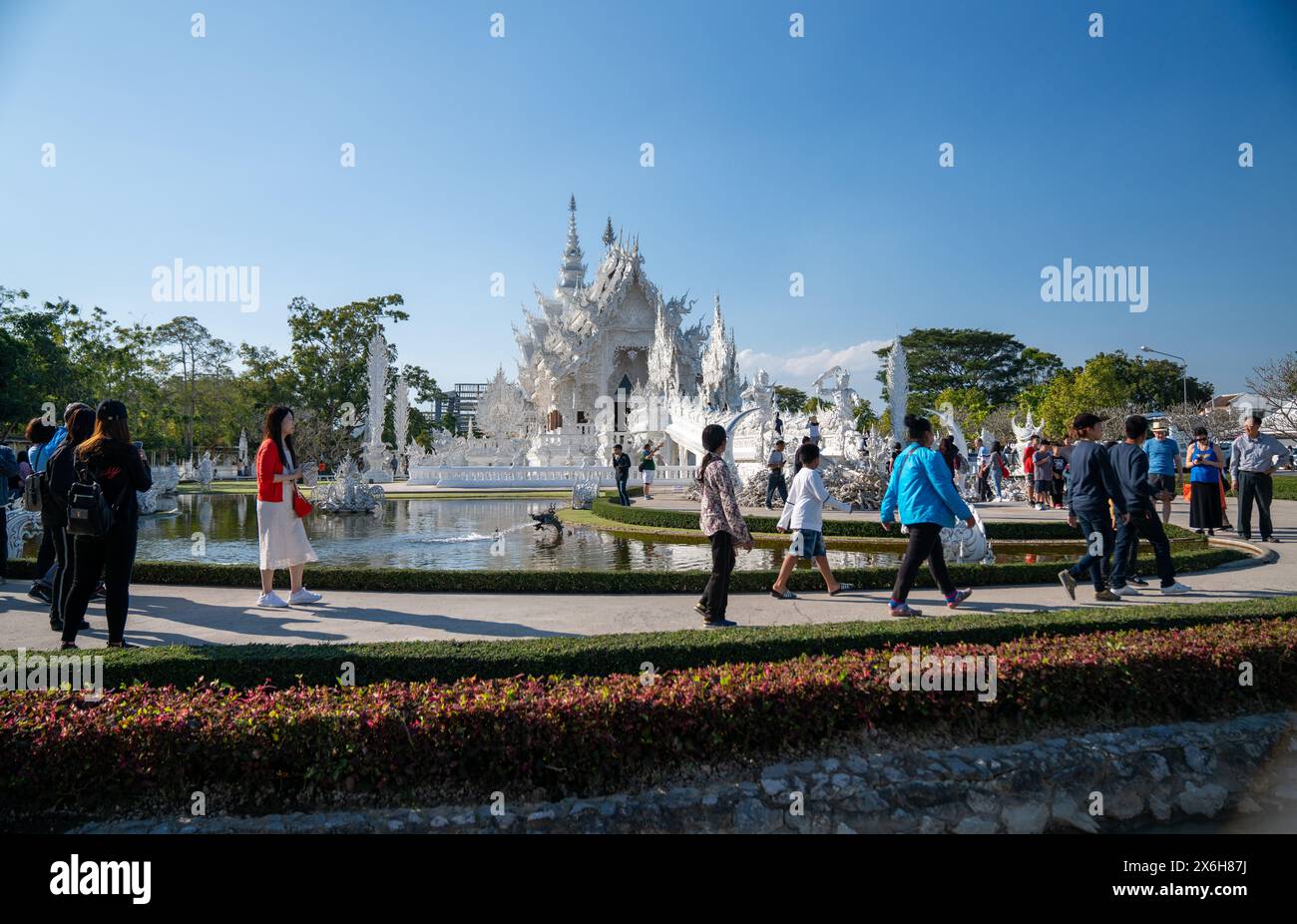 Chiang Rai White Temple, Wat Rong Khun Stock Photo - Alamy