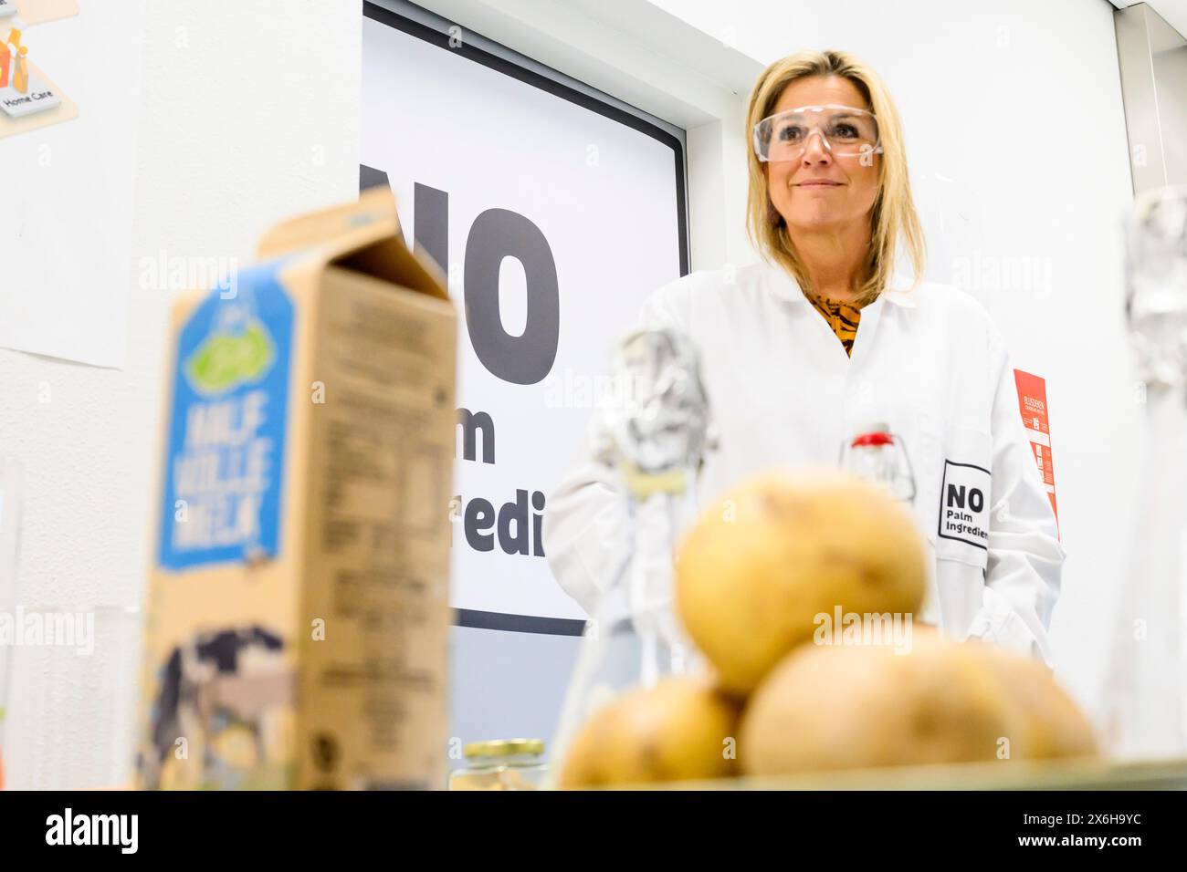 Wageningen, the netherlands, 15052024 Queen Maxima during a working