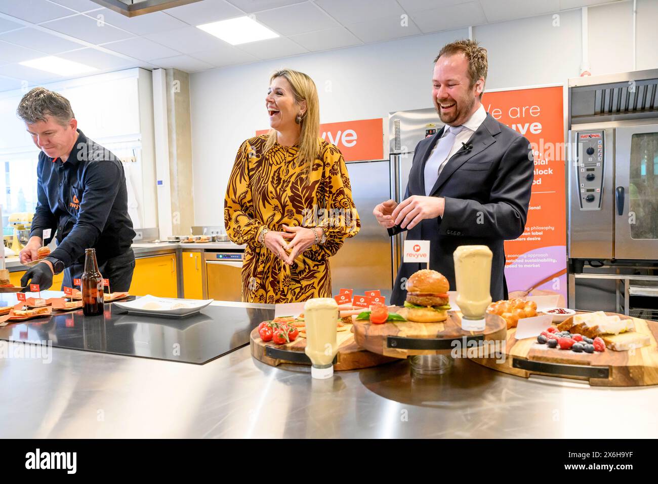 Wageningen, the netherlands, 15052024 Queen Maxima during a working