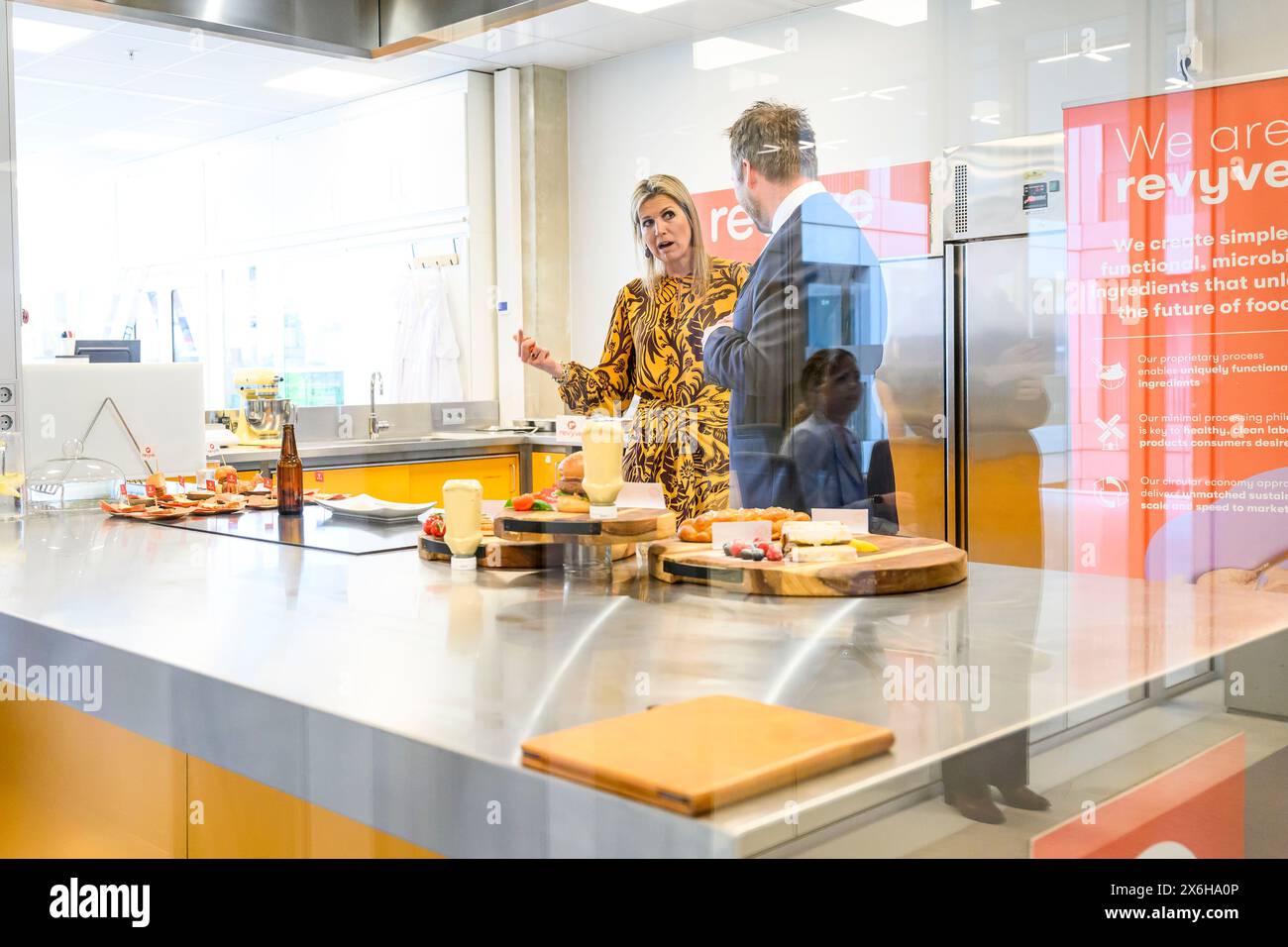 Wageningen, the netherlands, 15052024 Queen Maxima during a working