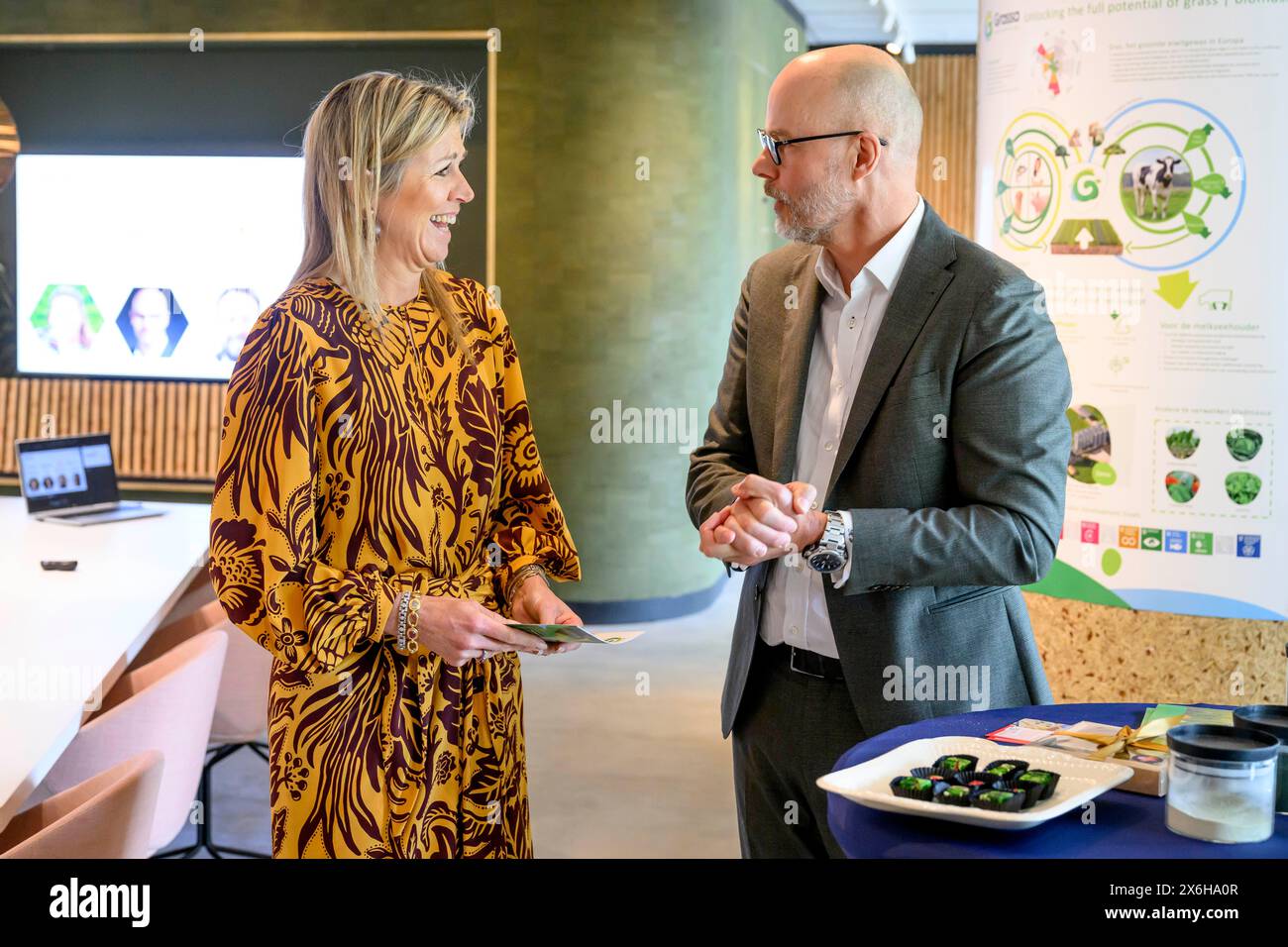 Wageningen, the netherlands, 15052024 Queen Maxima during a working