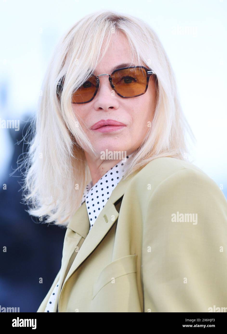 Cannes, France. 15th May, 2024. French actress Emmanuelle Beart attends the Camera D'Or Jury photo call at the 77th Cannes Film Festival in Cannes, France on Wednesday, May 15, 2024. Photo by Rune Hellestad/ Credit: UPI/Alamy Live News Stock Photo