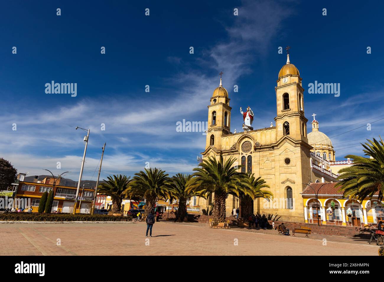 Aquitania, Boyaca Colombia. April 14, 2024. Parish temple, Lord of