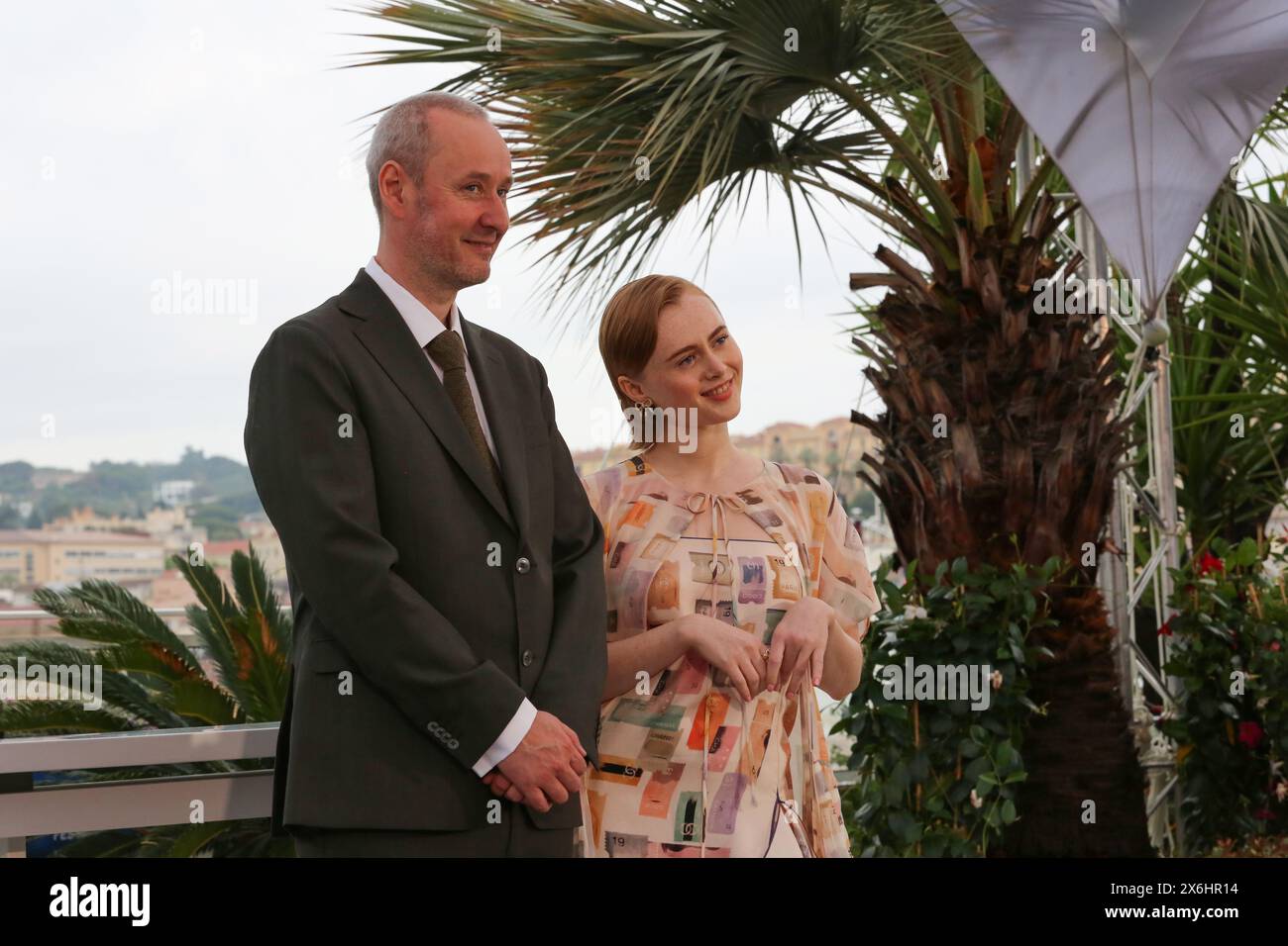 Cannes, France. 15th May, 2024. Rúnar Rúnarsson and Elín Hall at the ...