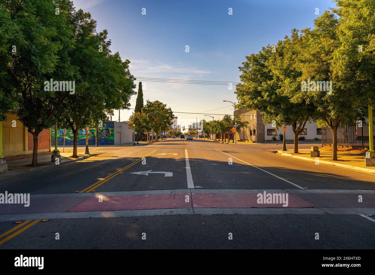 Van Ness Avenue in Downtown Fresno, California Stock Photo - Alamy