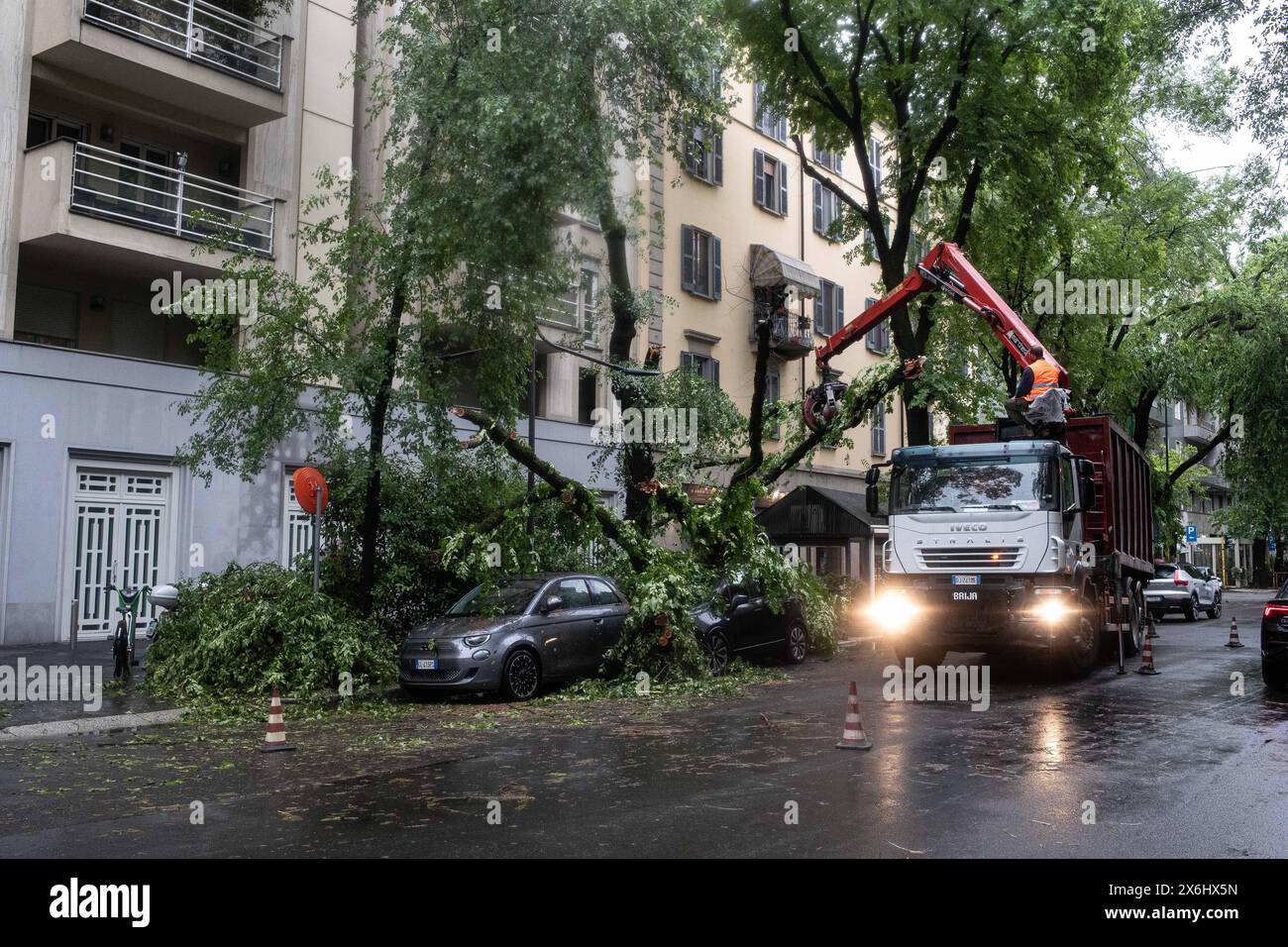 milano-italia-15th-may-2024-in-via-sanzio-caduto-un-albero-su-un
