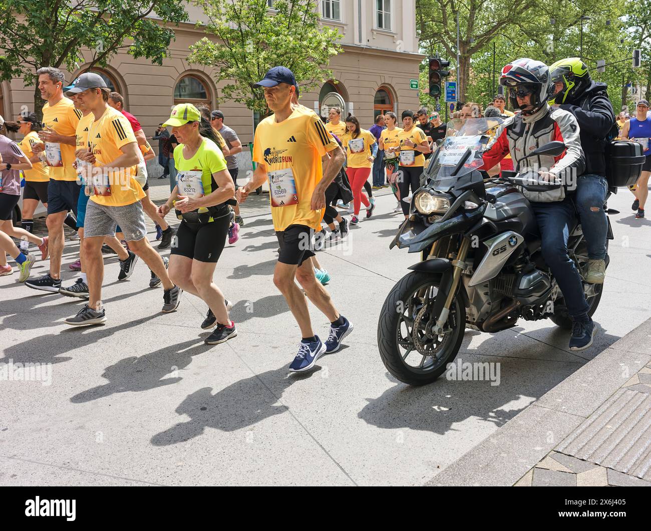 Runners in the the Wings for Life World Run, Ljubljana, Slovenia
