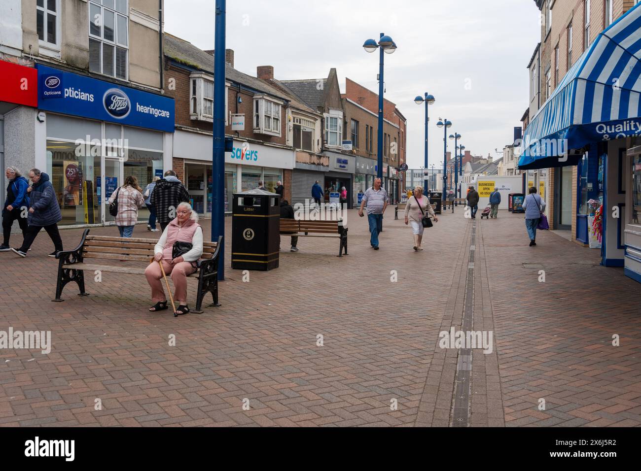 Redcar North Yorkshire UK High Street The Main Shopping Street In Redcar North Yorkshire UK High Street The Main Shopping Street In
