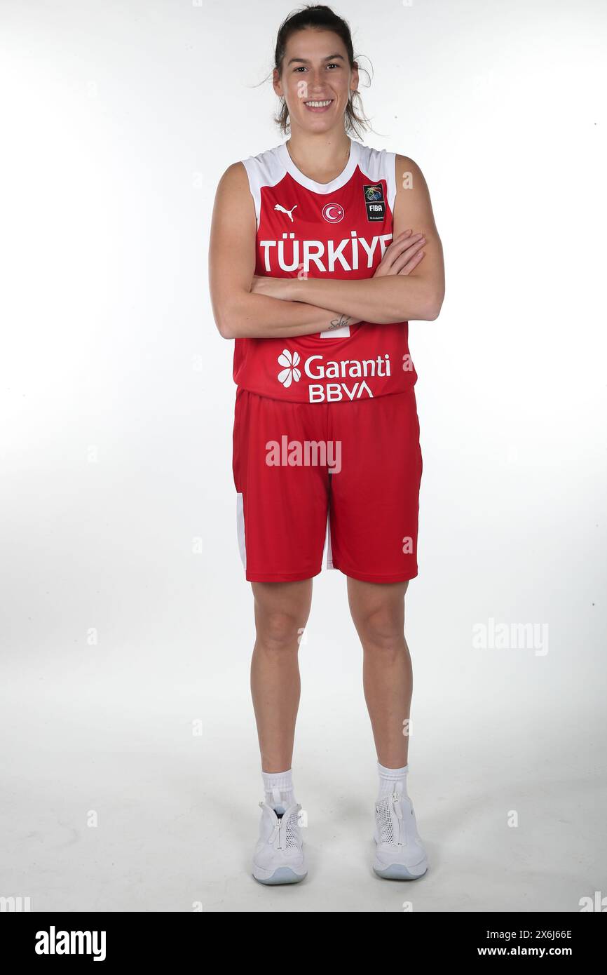 Sevgi Uzun is a Turkish Fenerbahçe Women's Basketball team and Women's NBA Dallas Wings athlete and also a Turkish National Basketball player. Stock Photo