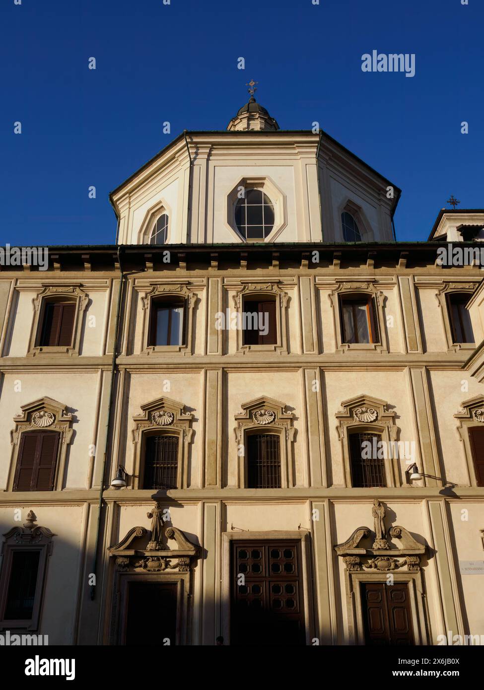 Facade of San Bernardino alle Ossa church in Milan, Lombardy, Italy Stock Photo