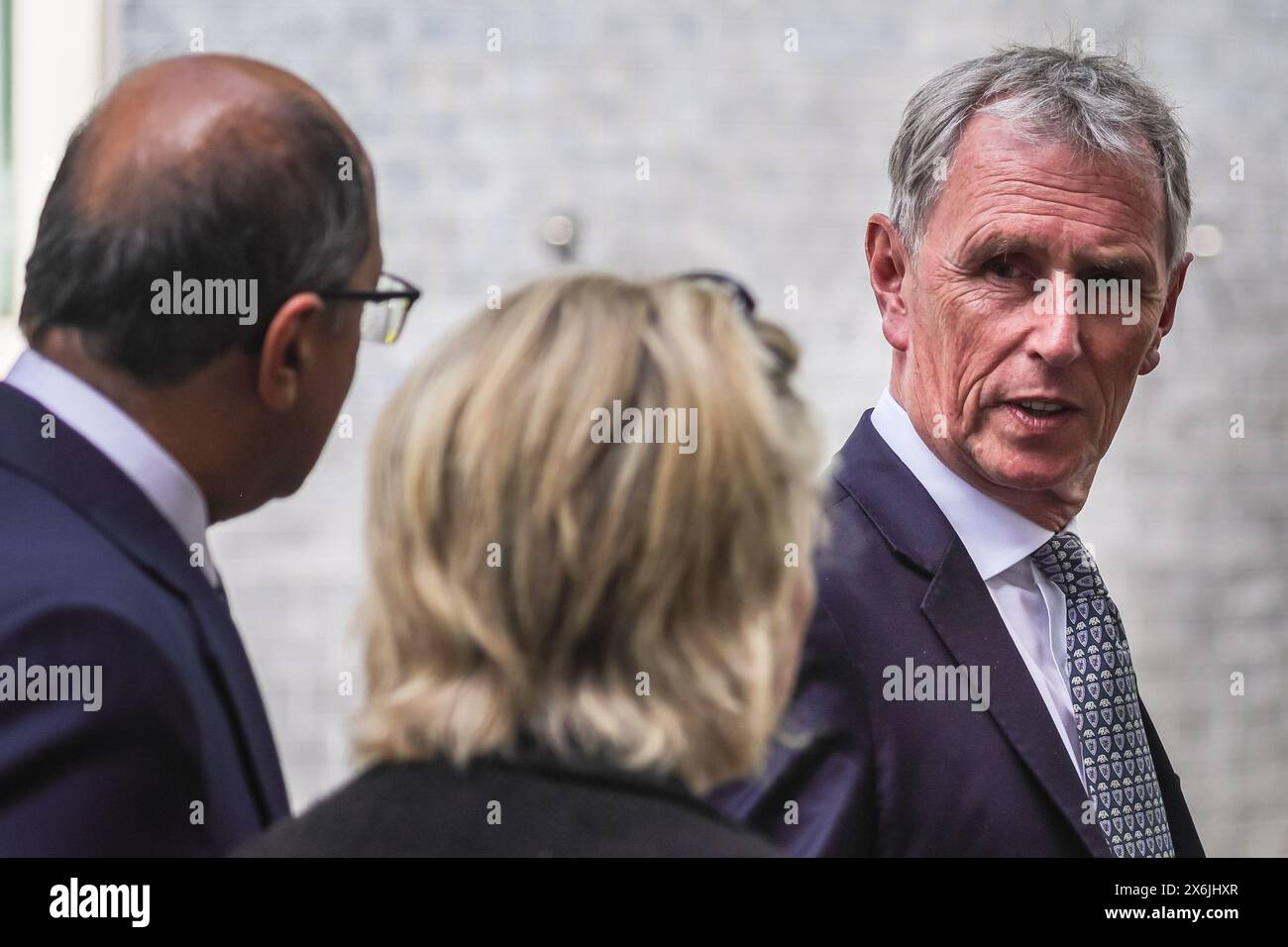 London, UK. 15th May, 2024. Nigel Evans, MP, and colleagues. Conservative MPs, former ministers and other colleagues attend Downing Street, for a briefing with the PM and his advisers, thought to be centred around local election strategy. Credit: Imageplotter/Alamy Live News Stock Photo