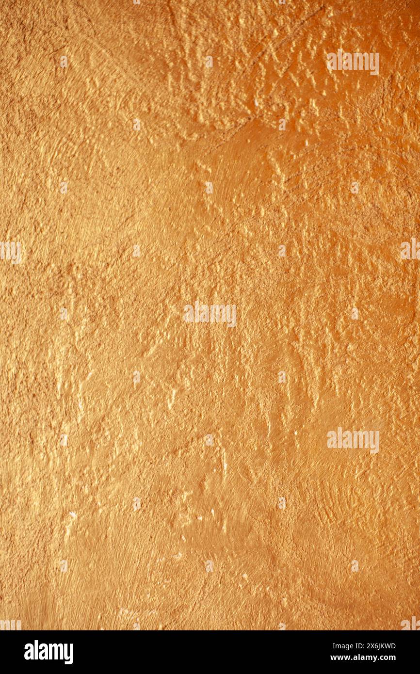 gold texture natural painted wall Stock Photo