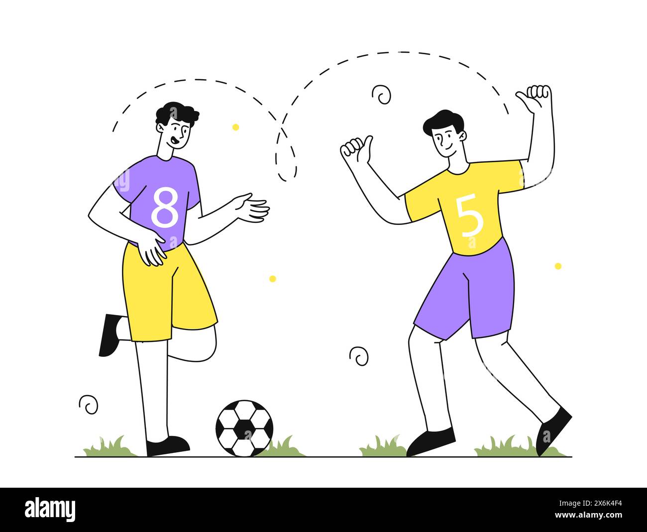 People play football vector simple Stock Vector Image & Art - Alamy