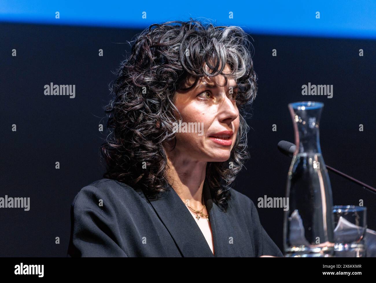 Hamburg, Germany. 15th May, 2024. Meredith Whittaker, winner of the ...