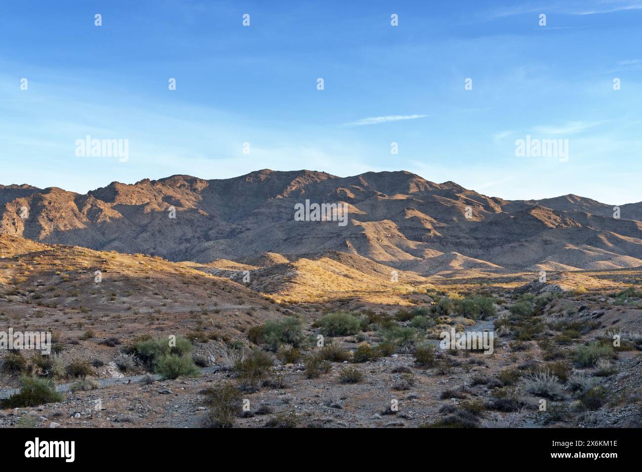 4130 foot tall Whipple Mountains High Point Mountain in the Mojave Desert of eastern California Stock Photo