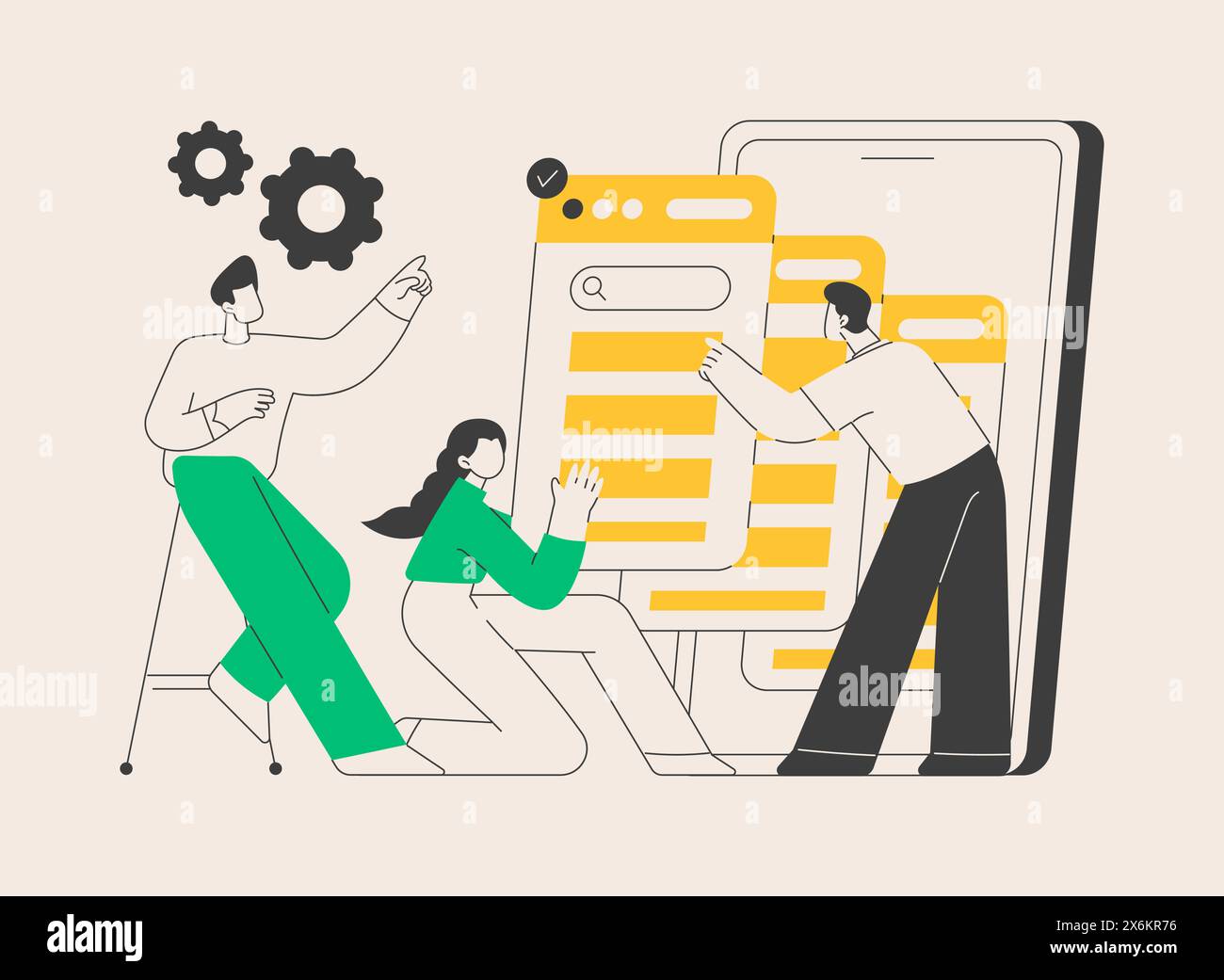 Wireframe abstract concept vector illustration Stock Vector Image & Art ...