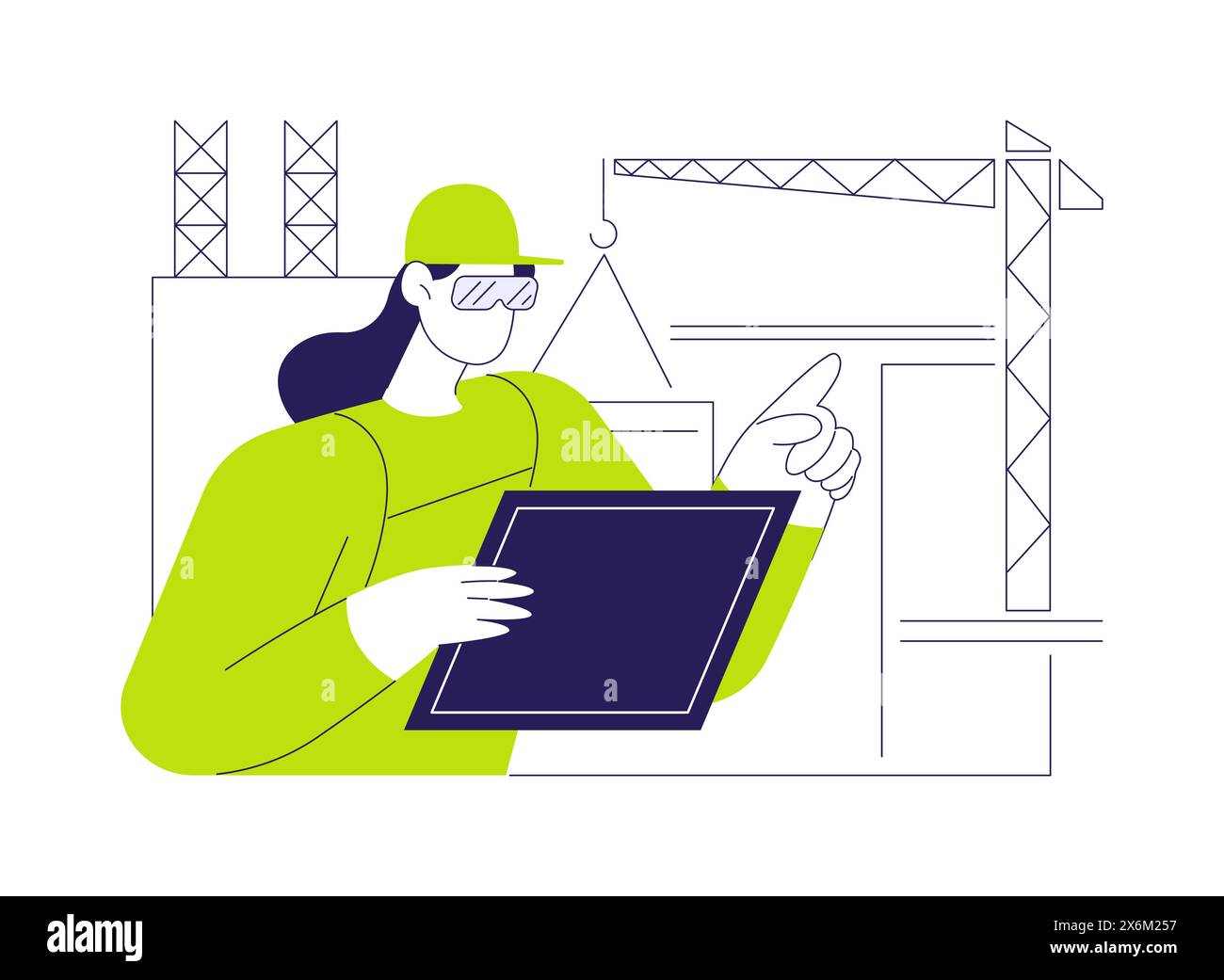 Civil engineer abstract concept vector illustration Stock Vector Image ...