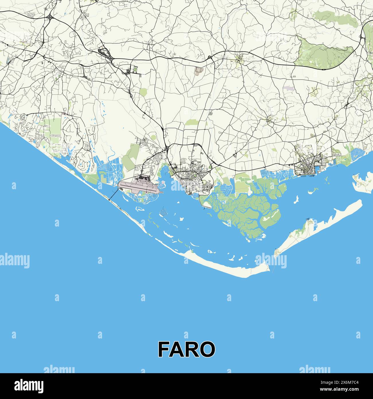 Map of faro portugal hires stock photography and images Alamy