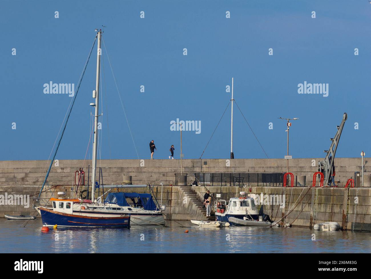 Donaghadee, County Down, Northern Ireland, UK. 15th May 2024. UK weather - a glorious sunny day on the east coast of Northern  Ireland,  at the coatsal village of Donaghadee, County Down. Credit: CAZIMB/Alamy Live News. Stock Photo