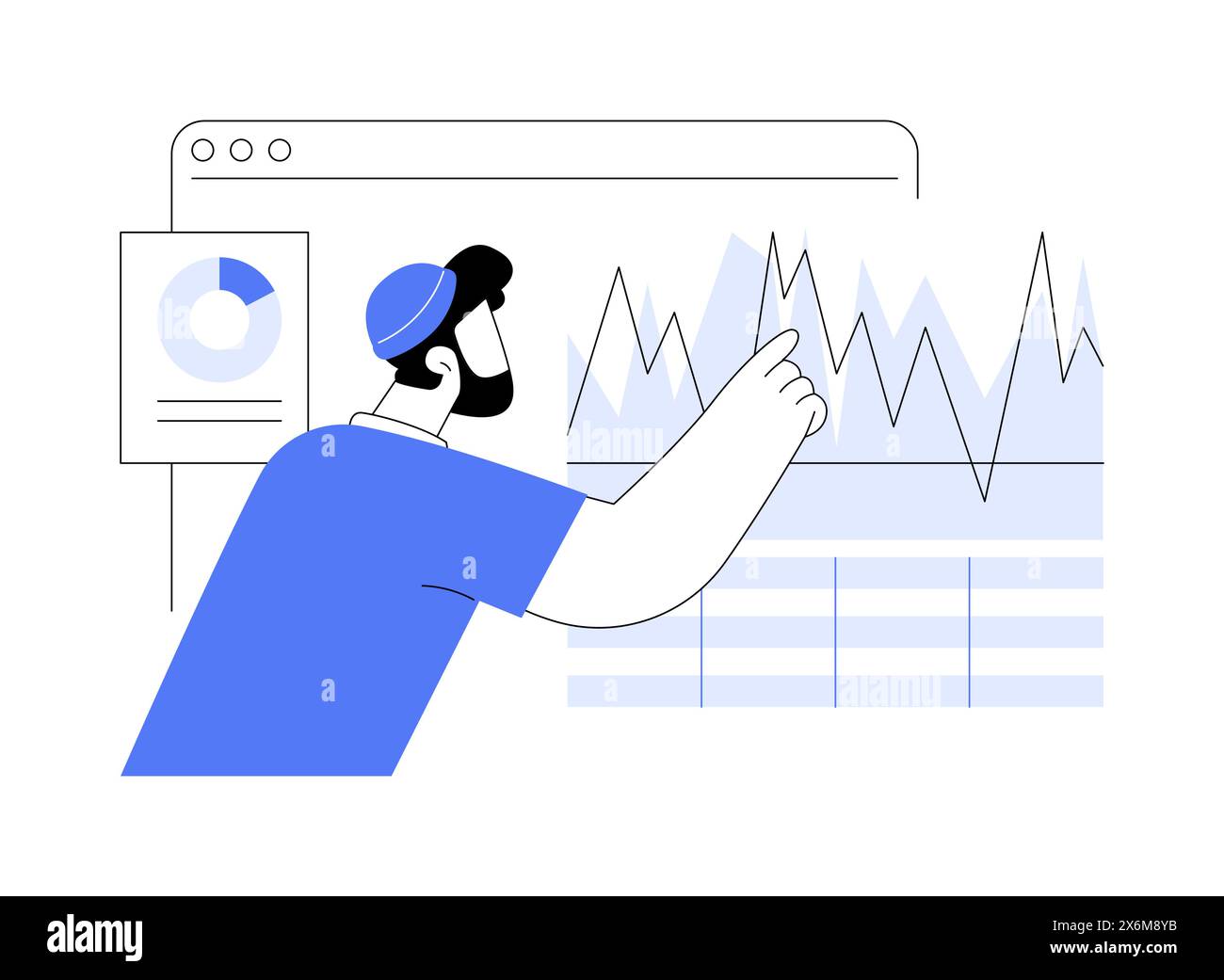 Learn to invest isolated cartoon vector illustrations Stock Vector ...