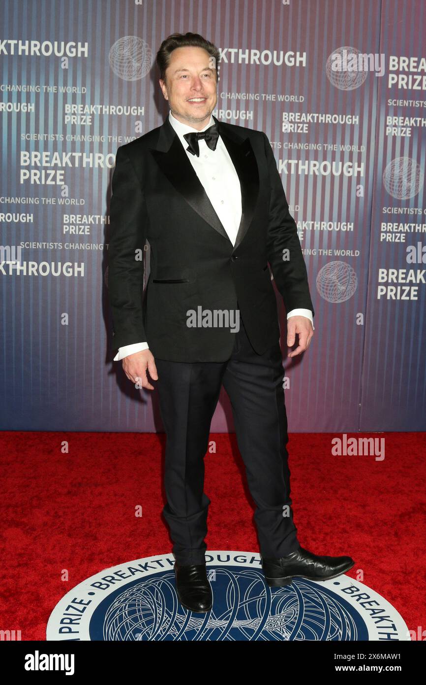 10th Annual Breakthrough Prize Ceremony at the Academy Museum of Motion Pictures on April 13, 2024 in Los Angeles, CA Featuring: Elon Musk Where: Los Angeles, California, United States When: 13 Apr 2024 Credit: Nicky Nelson/WENN Stock Photo