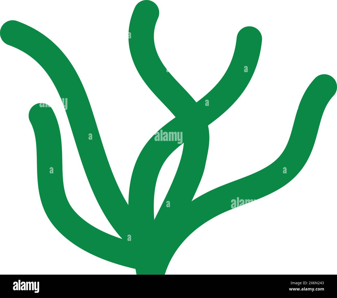 seaweed icon logo illustration design Stock Vector