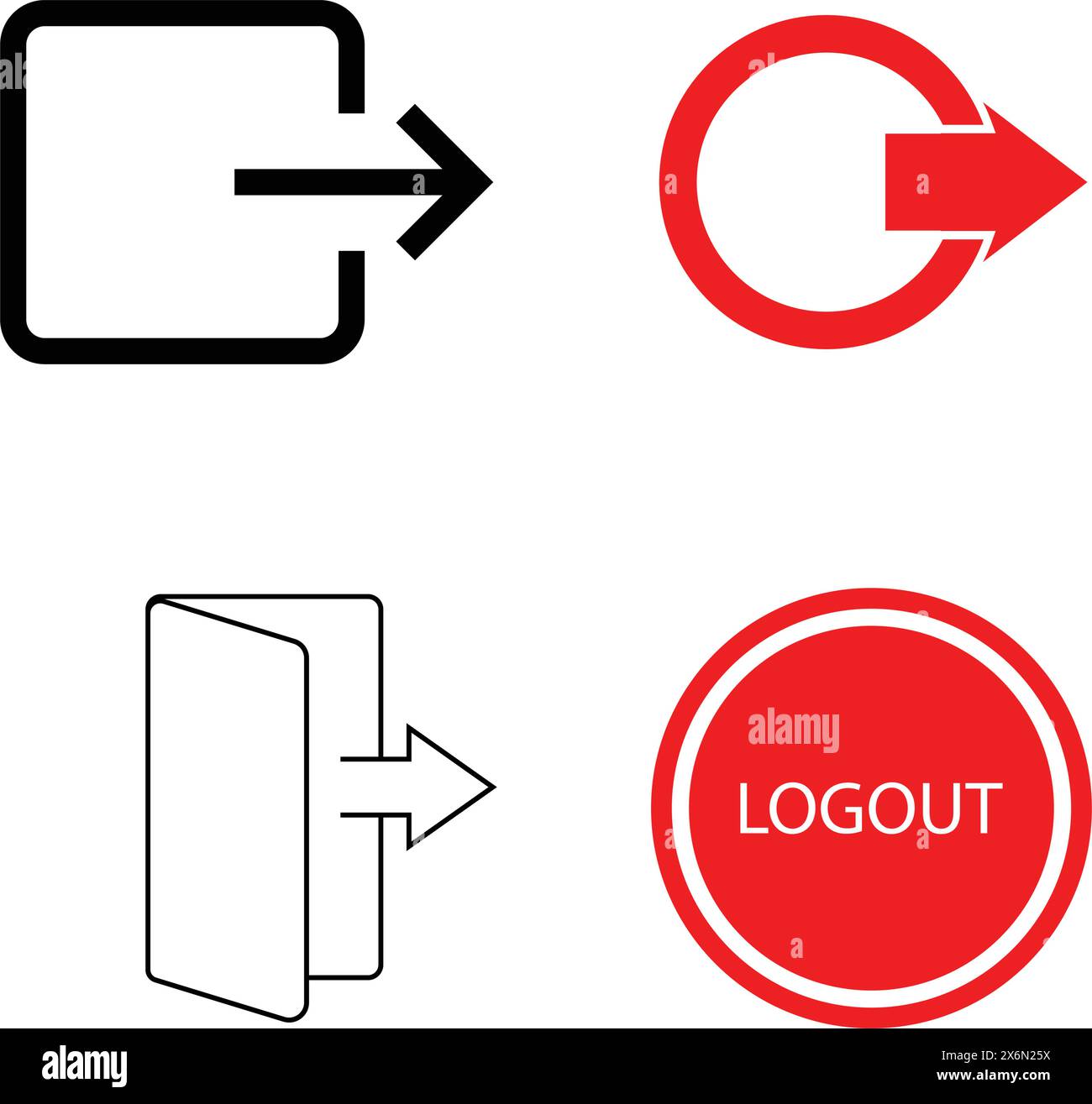 computer icon logout illustration design Stock Vector Image & Art - Alamy