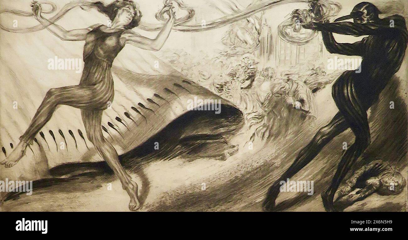 Alois Kolb - Death and the Dancer Stock Photo