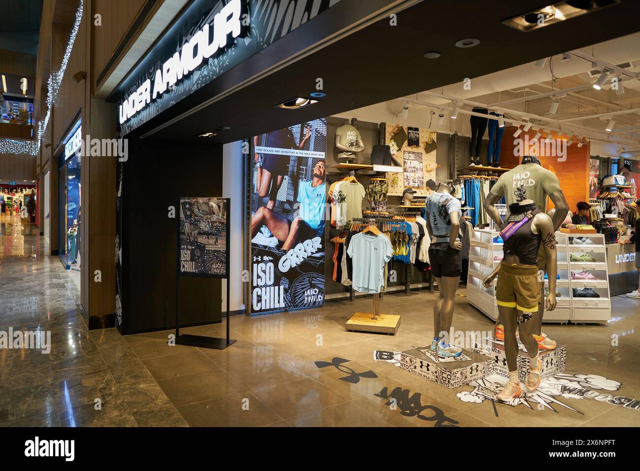 Entrance to an Under Armour store inside of the Eaton Center shopping mall Stock Photo Alamy
