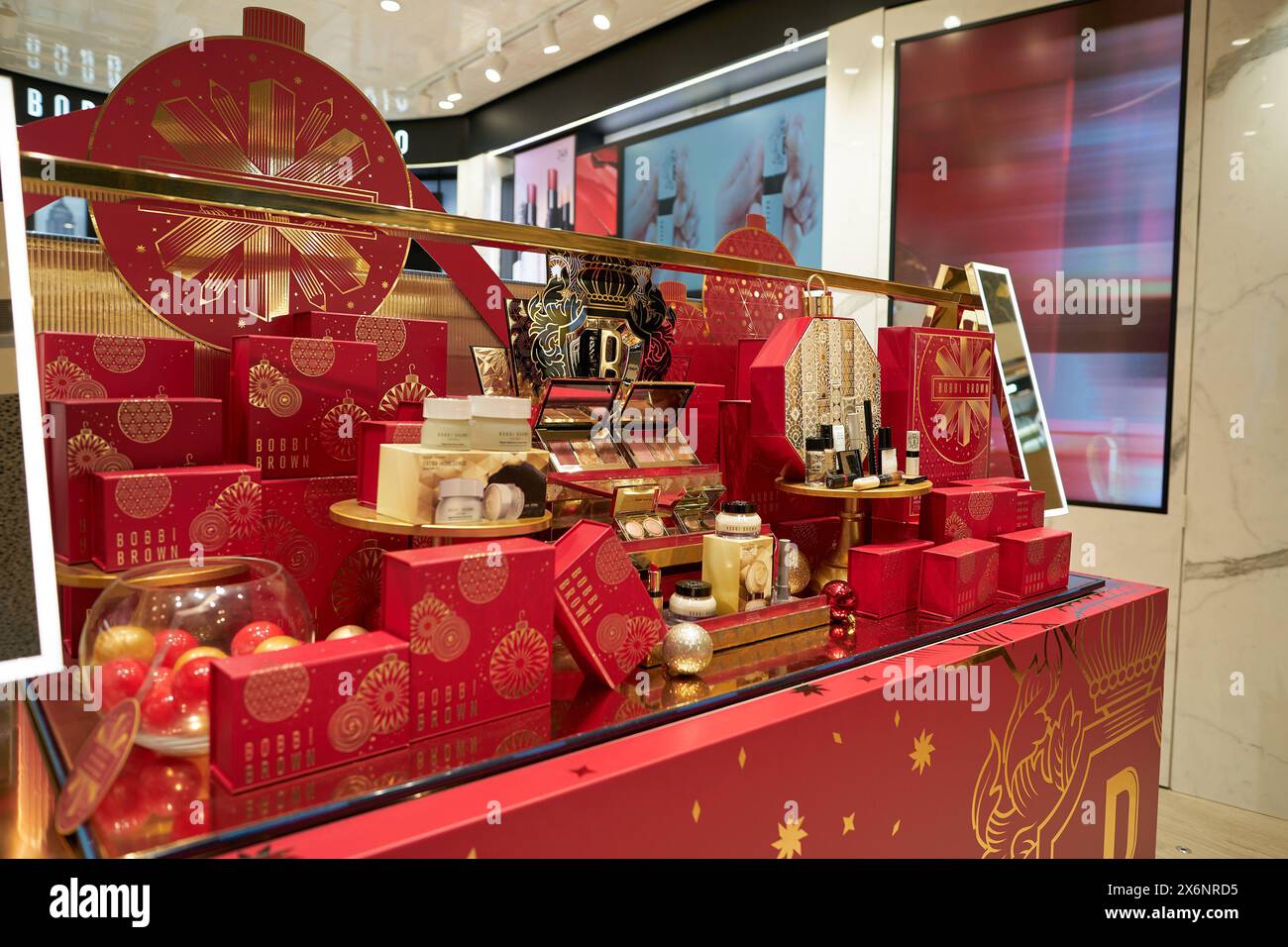 SINGAPORE - NOVEMBER 06, 2023: Bobbi Brown make-up products on display at the store in Singapore. Stock Photo