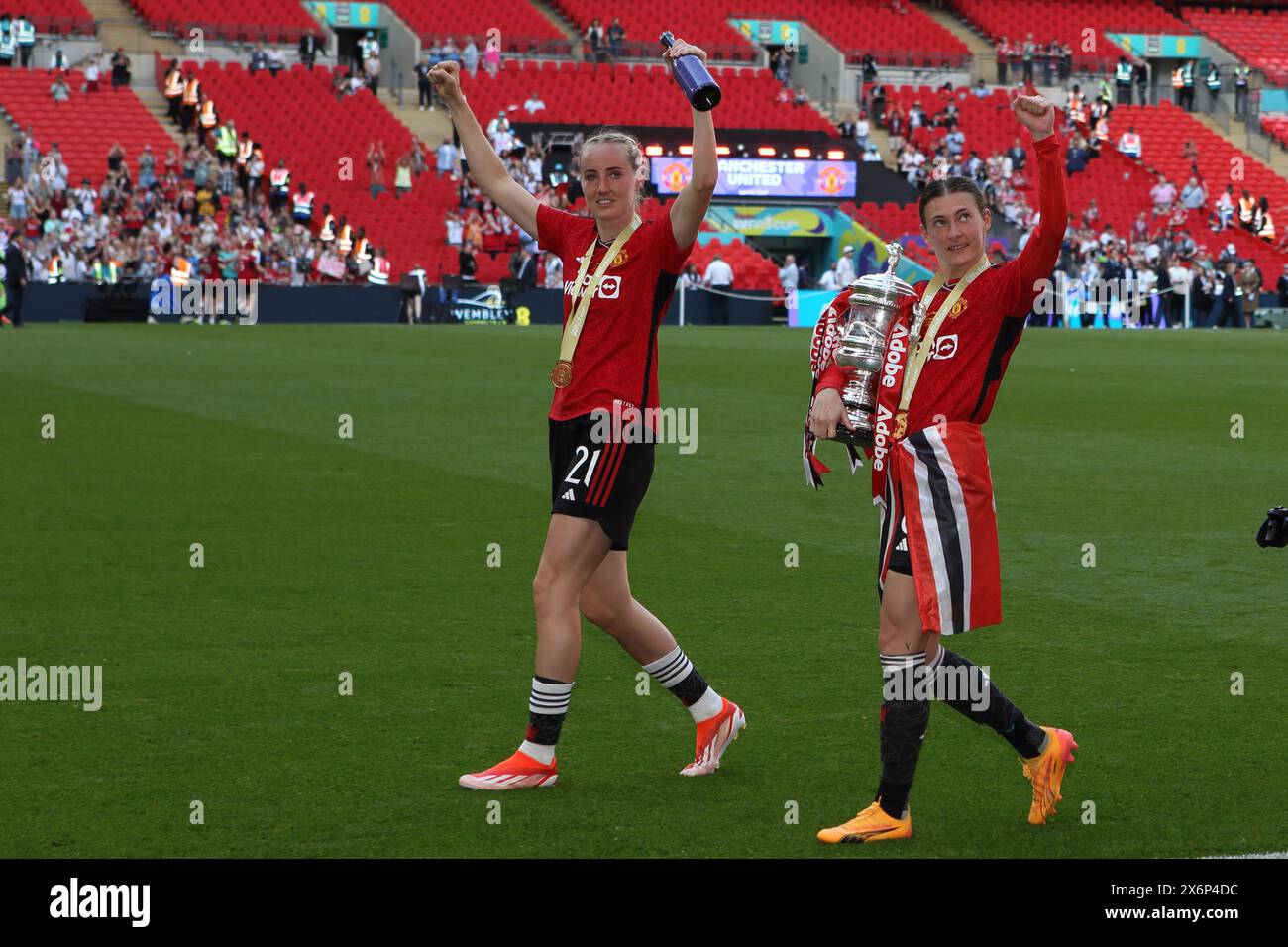 Manchester united fa cup 2024 trophy hires stock photography and