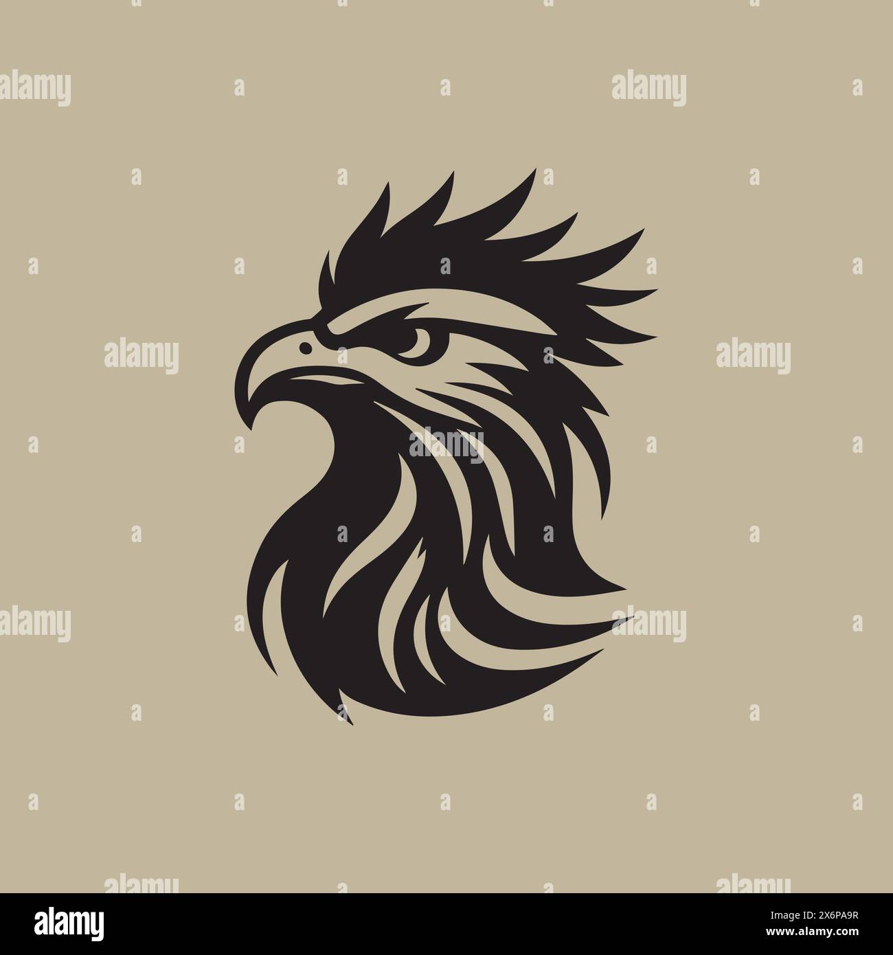 Majestic Eagle Head Logo Design: Elegant and Powerful Symbolism for a Timeless Brand Identity Stock Vector