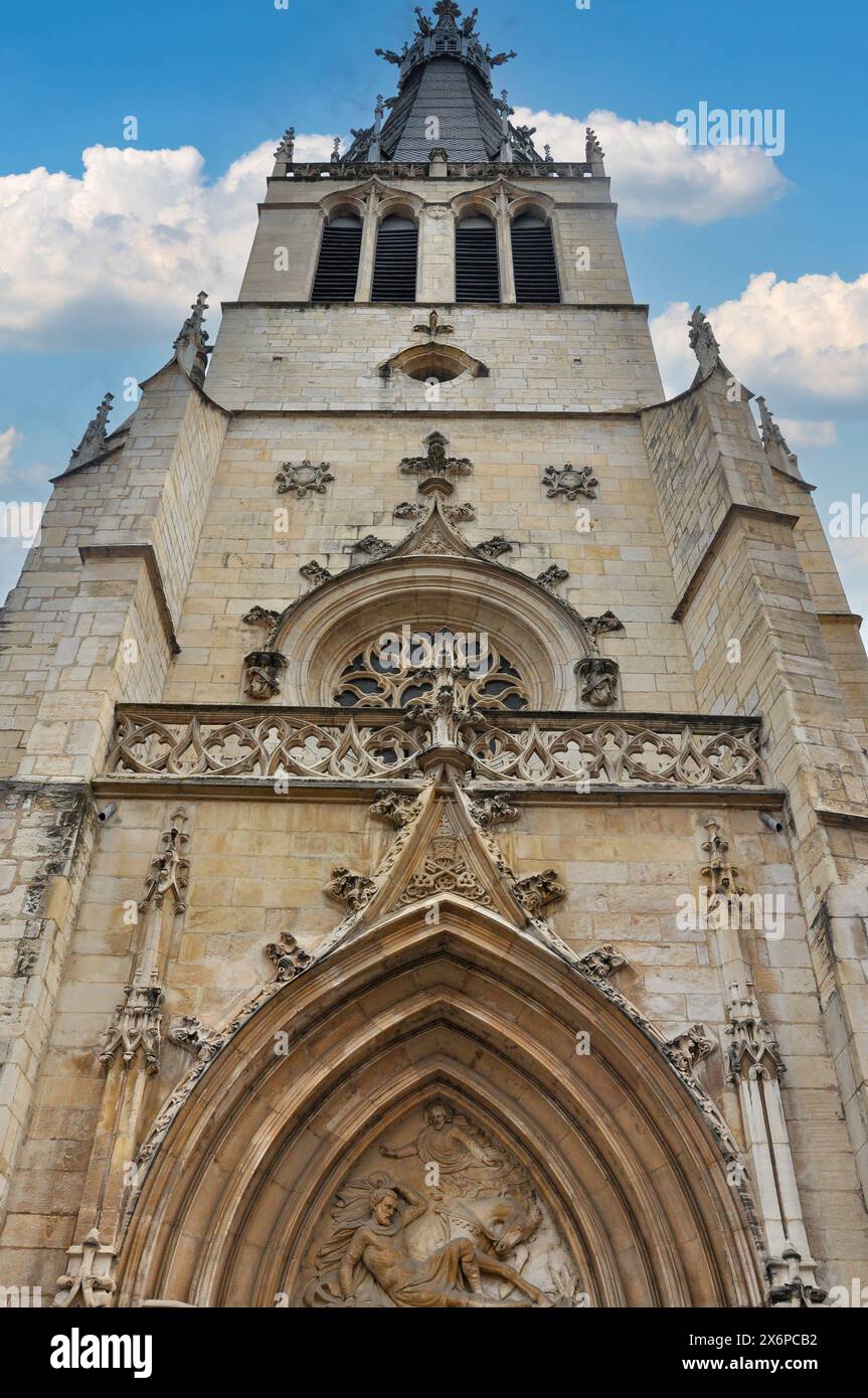 Lyon Cathedral, a Roman Catholic church dedicated to Saint John the Baptist Stock Photo