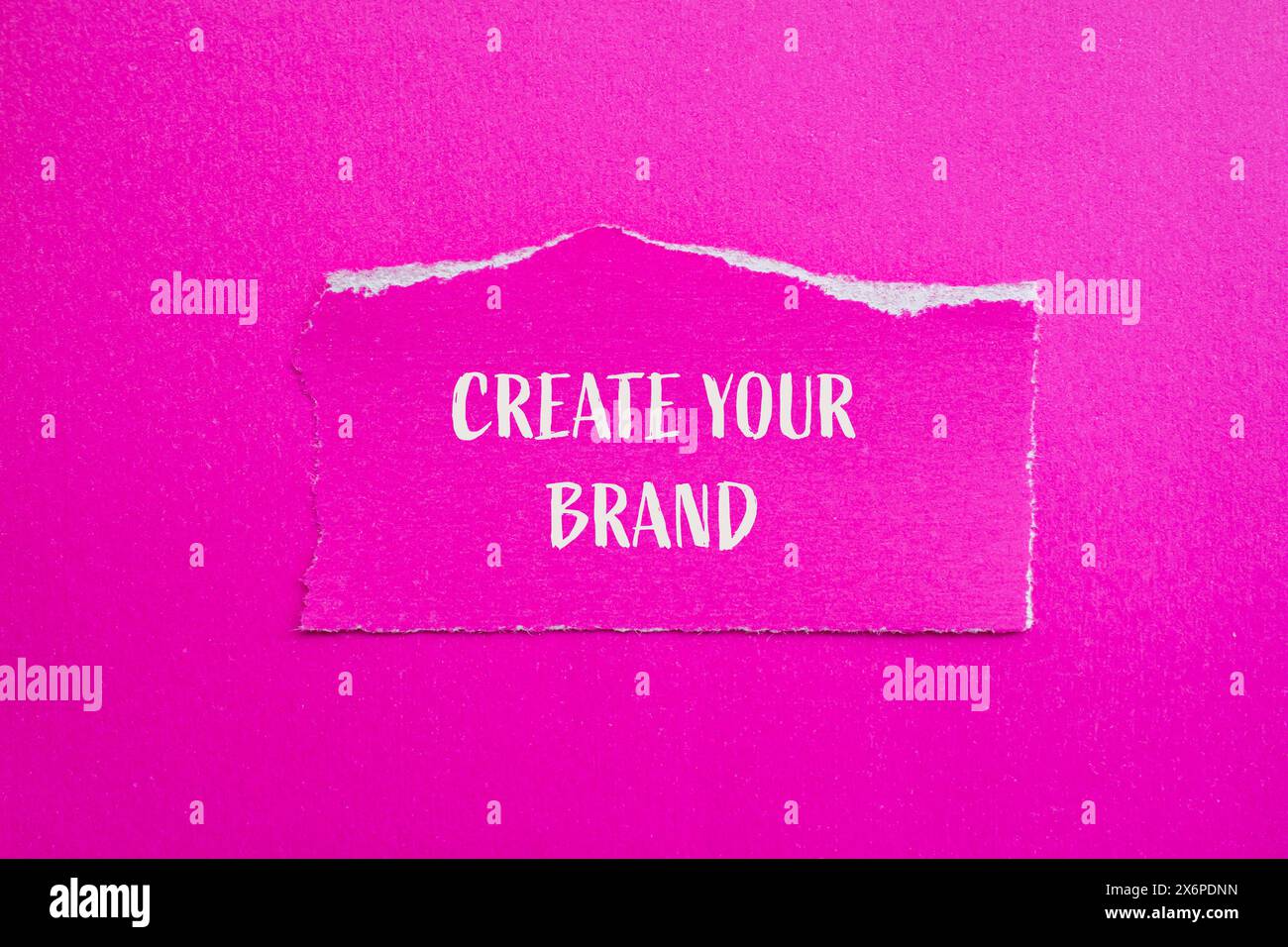 Make Ripped Words Create your brand words written on ripped paper with pink background ...