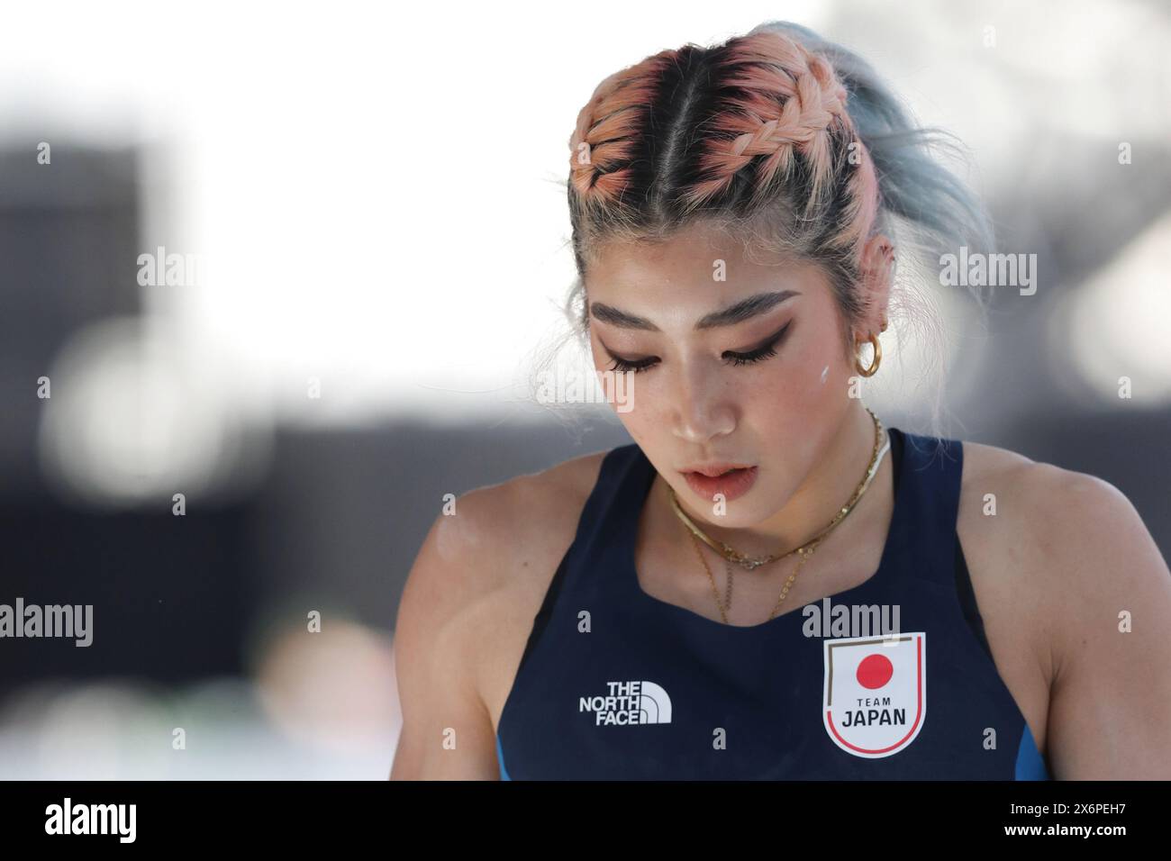 Shanghai. 16th May, 2024. Nonaka Miho of Japan reacts during the
