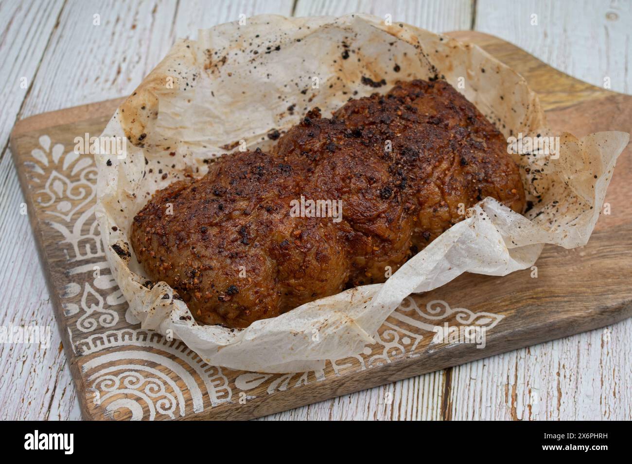 Plant based meat alternative seitan made of vital wheat gluten