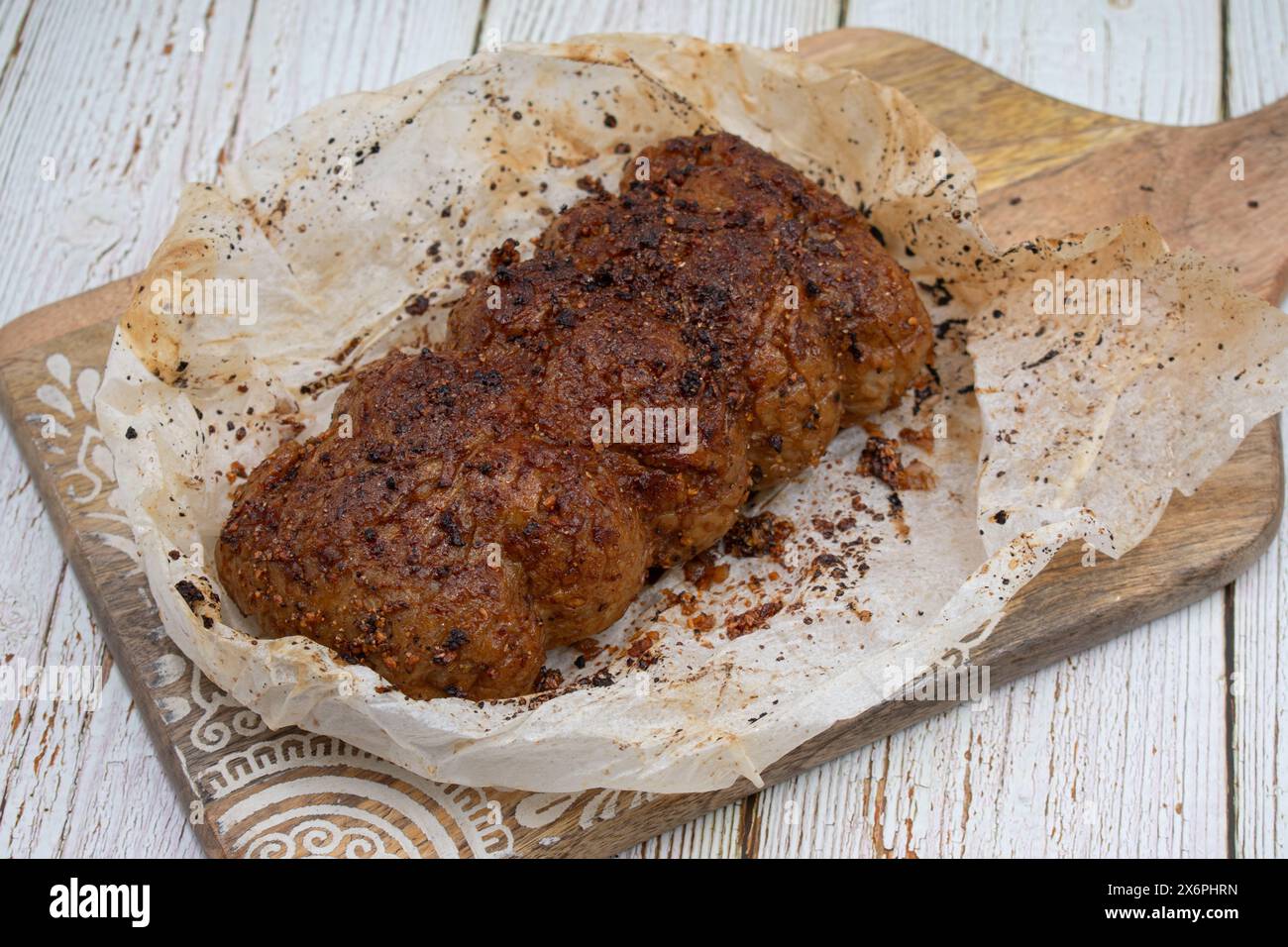 Plant based meat alternative seitan made of vital wheat gluten