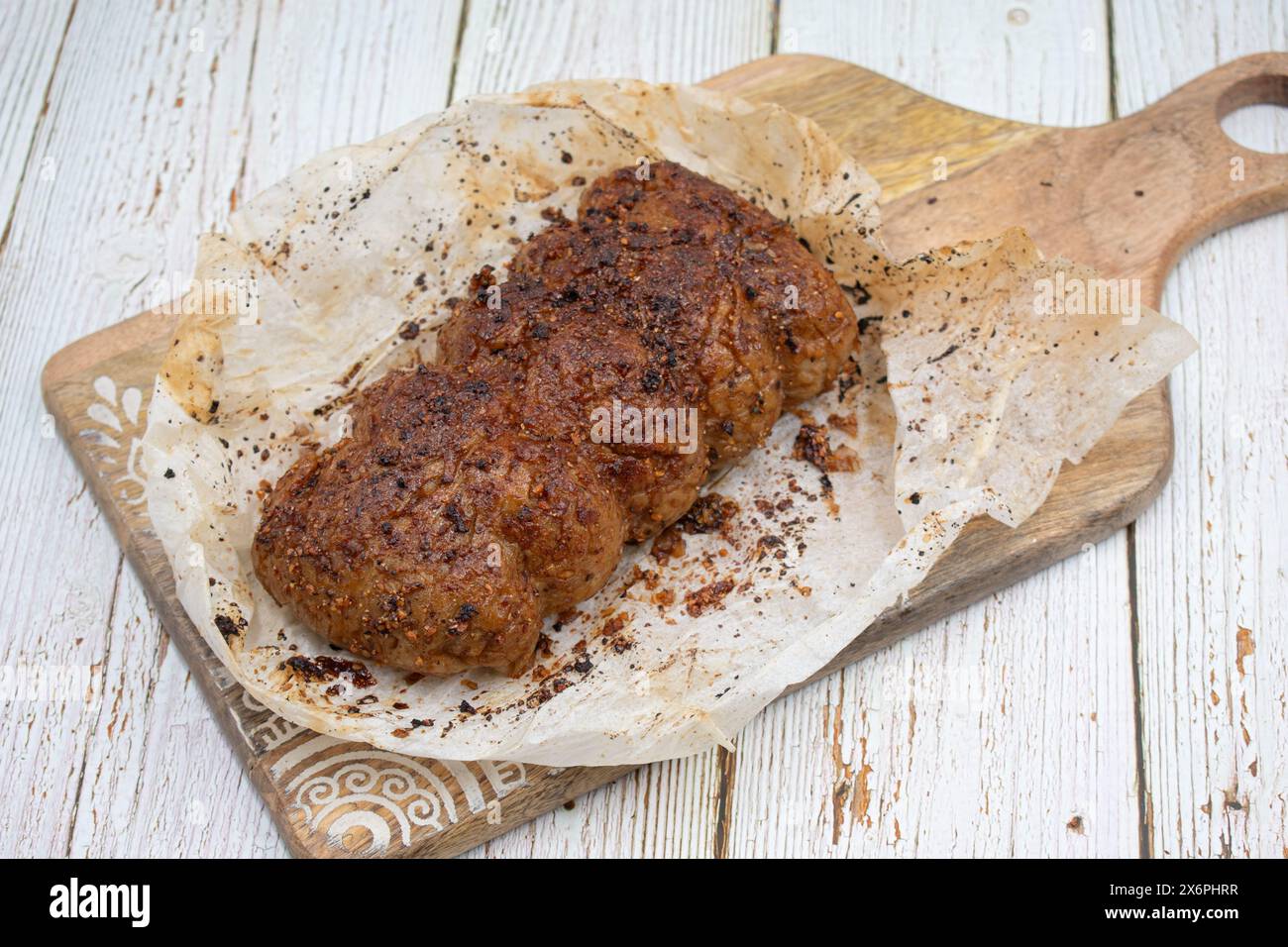 Plant based meat alternative seitan made of vital wheat gluten