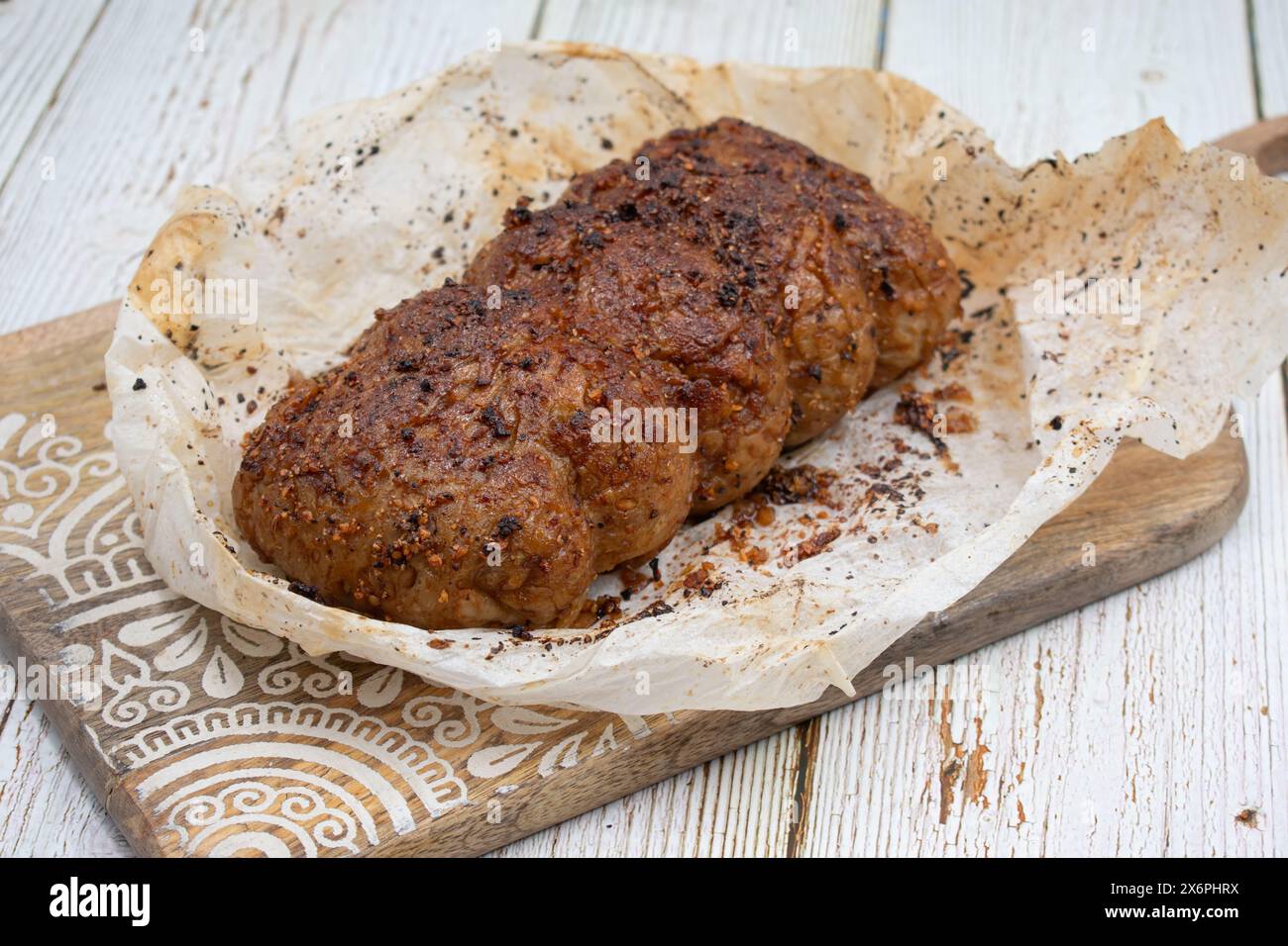 Plant based meat alternative seitan made of vital wheat gluten