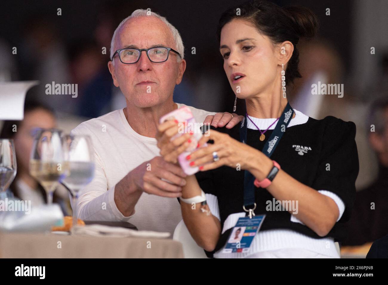 Paris, France. 16th May, 2024. File photo - Frank McCourt and his wife