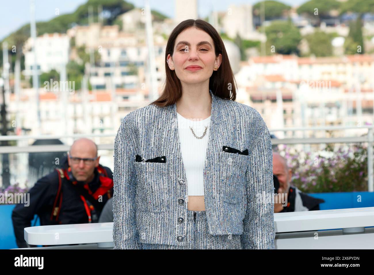 Vic Carmen Sonne poses at the photo call of 'The Girl With The Needle