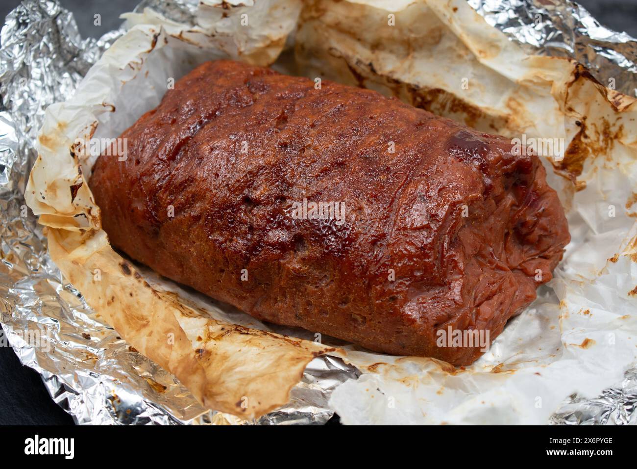 Vegan meat alternative seitan made with gluten and tofu, seasoned with