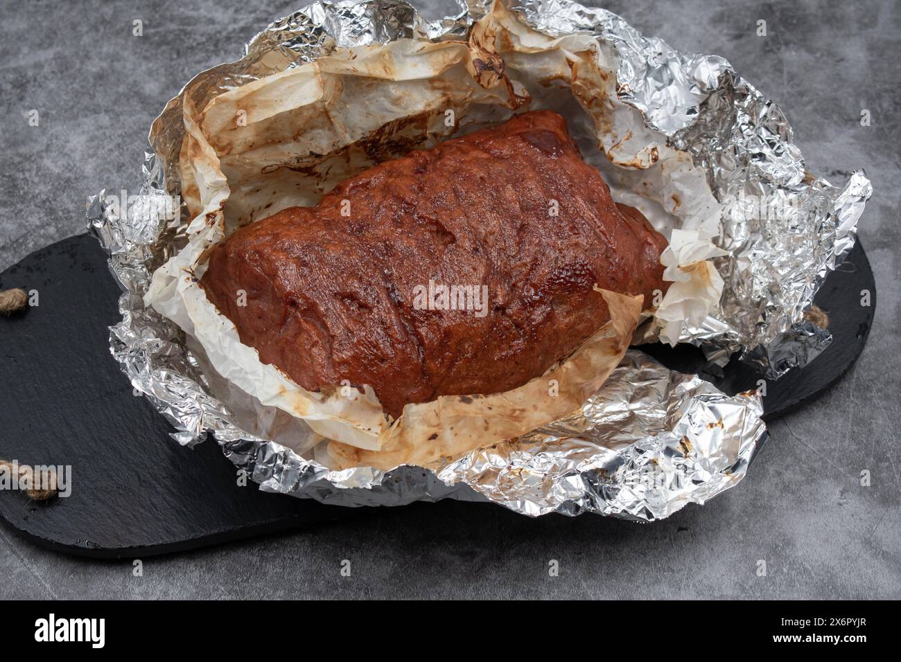 Vegan meat alternative seitan made with gluten and tofu, seasoned with