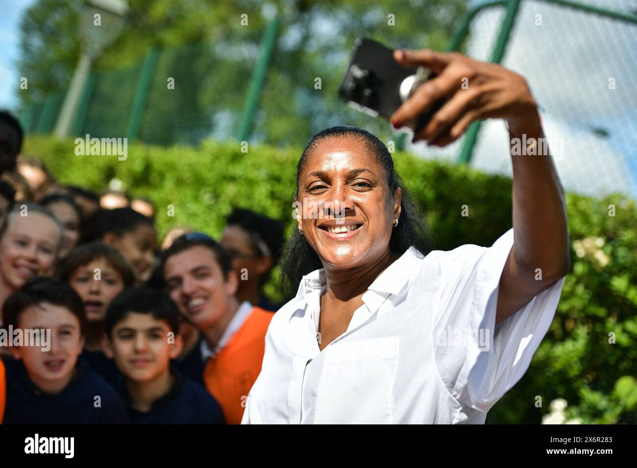 French sprinter and Olympic champion Marie-Jose Perec participates with ...