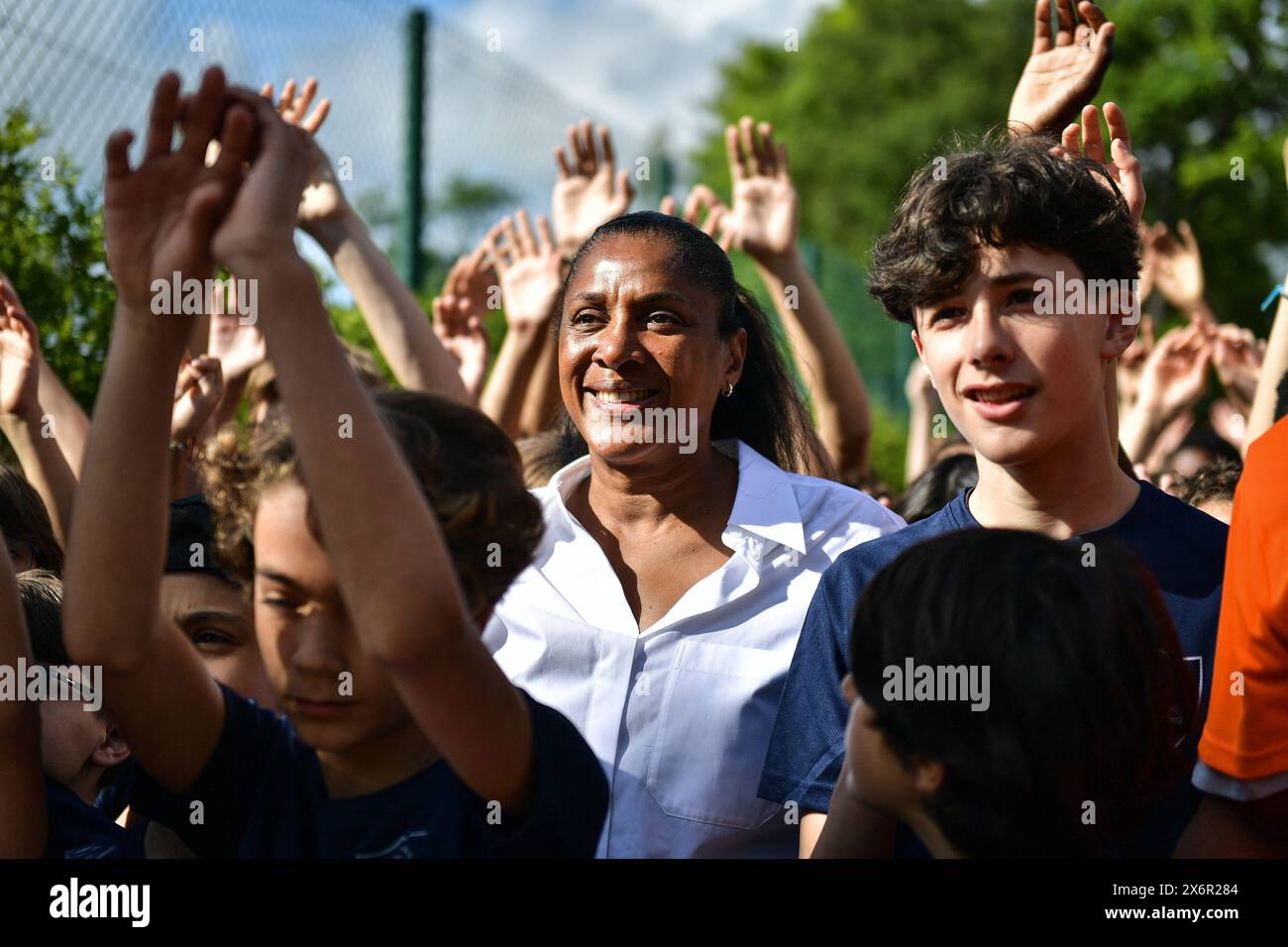 French sprinter and Olympic champion Marie-Jose Perec participates with ...