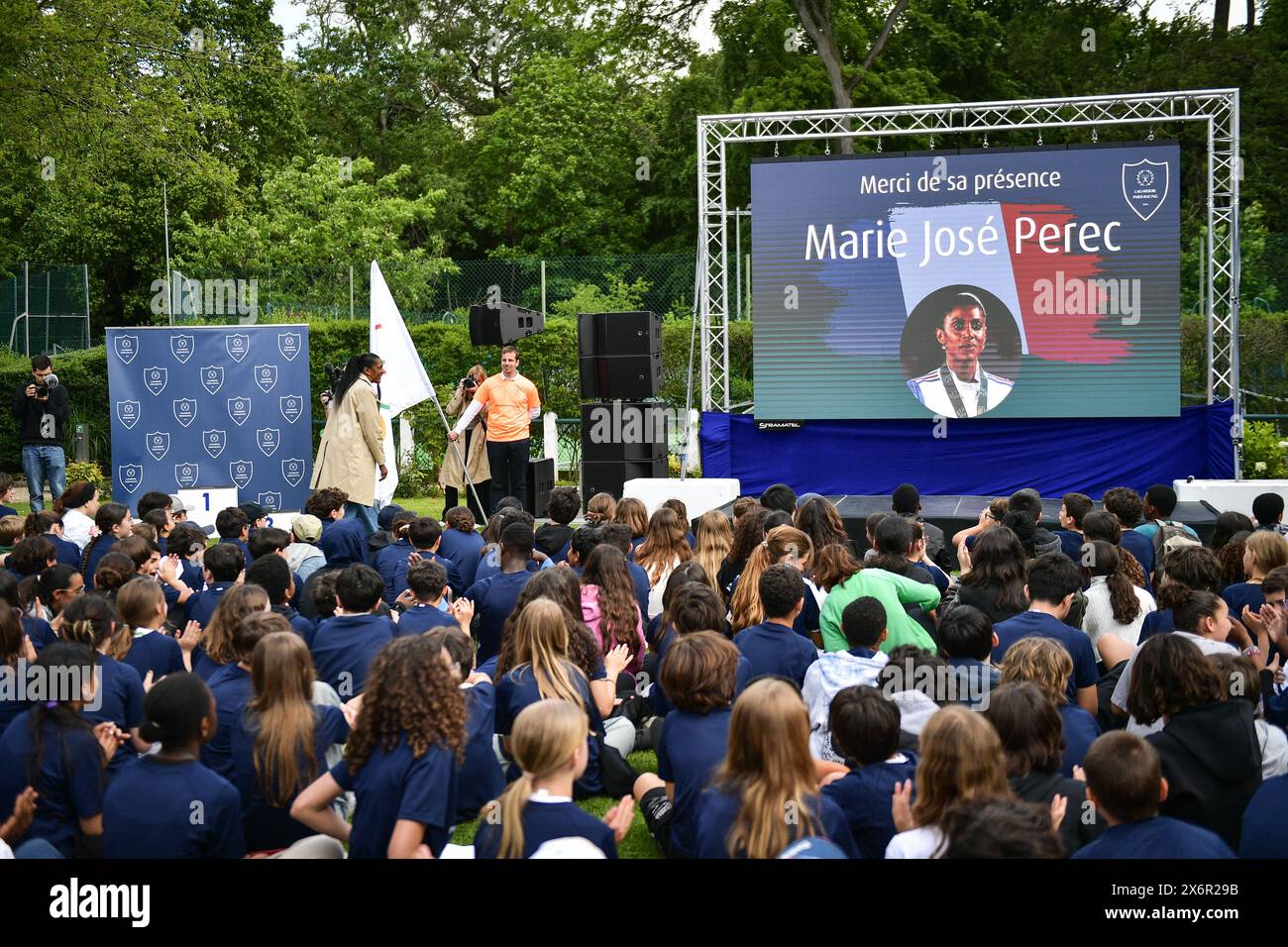 French sprinter and Olympic champion Marie-Jose Perec participates with ...