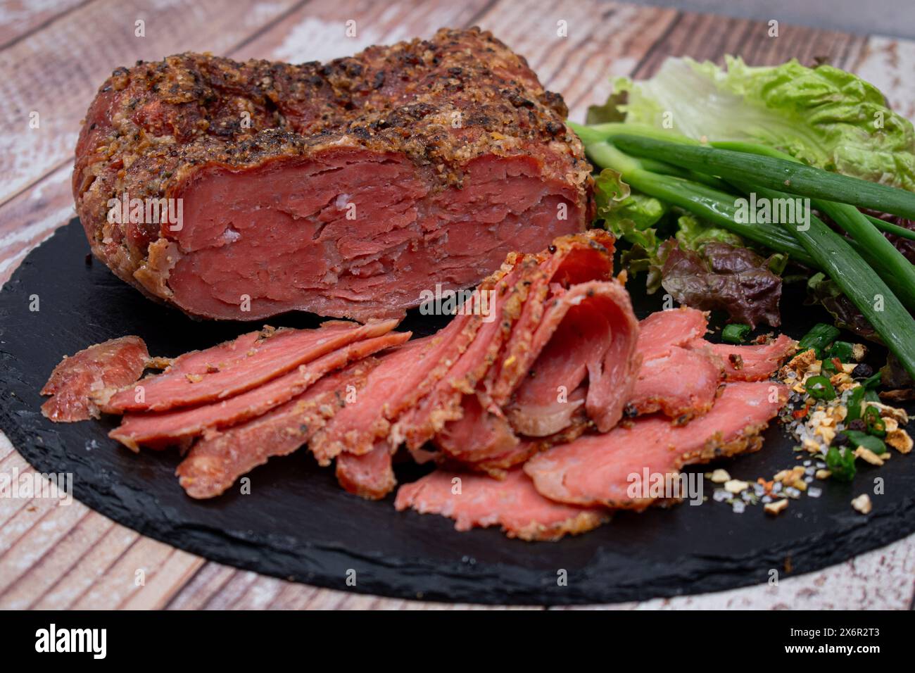 Vegan mock meat, made of wheat gluten, plant based. Steamed, roasted