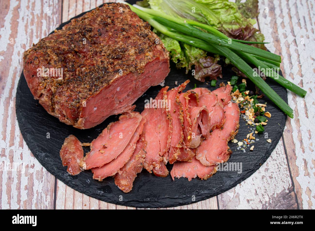 Vegan mock meat, made of wheat gluten, plant based. Steamed, roasted ...