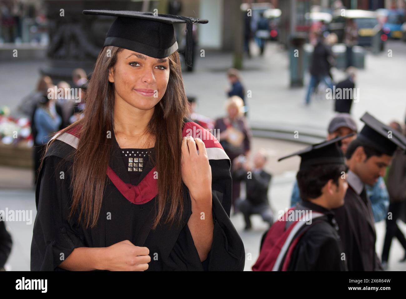 university graduate on graduation day Stock Photo